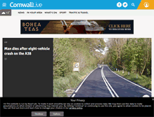 Tablet Screenshot of cornwalllive.com